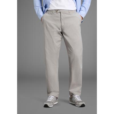 Dehnbund-Hose MAN'S WORLD, Herren, Gr. 30, N + U Gr, beige (hellgrau), Web, Obermaterial: 98% Baumwolle, 2% Elasthan, unifarben, regular fit lang, Hosen, Preis-Leistungs-Kracher