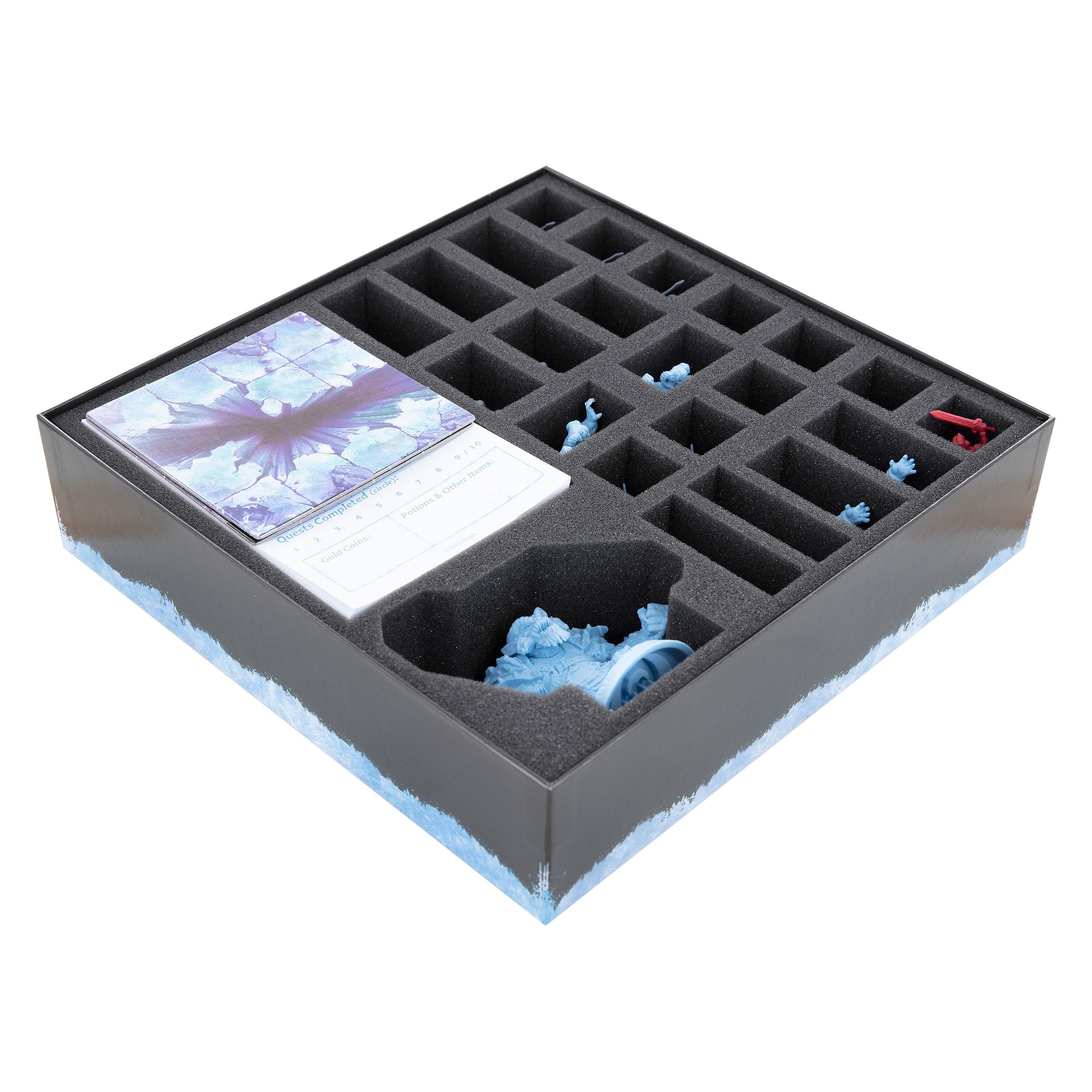 Feldherr HU01SET - Schaumstoff-Set + Kartenhalter für HeroQuest (2021): Der eisige Schreck Brettspielbox (Kunststoff, Schaumstoff) (HU01SET)