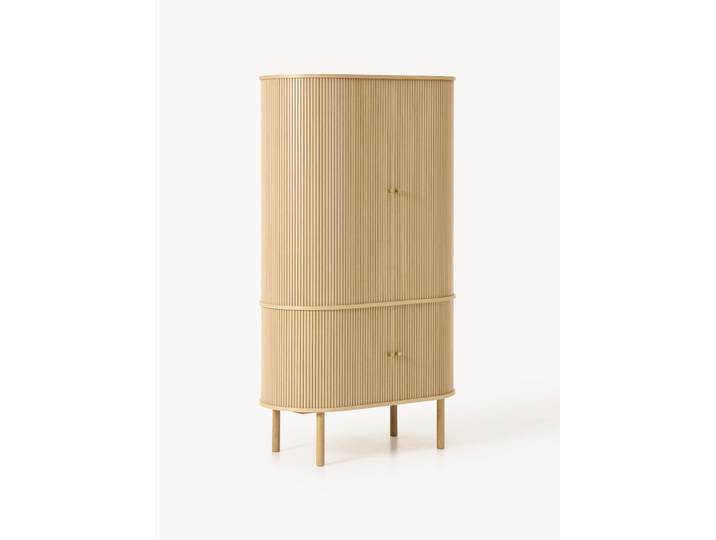 Kompakt-Kleiderschrank Calary mit geriffelter Front