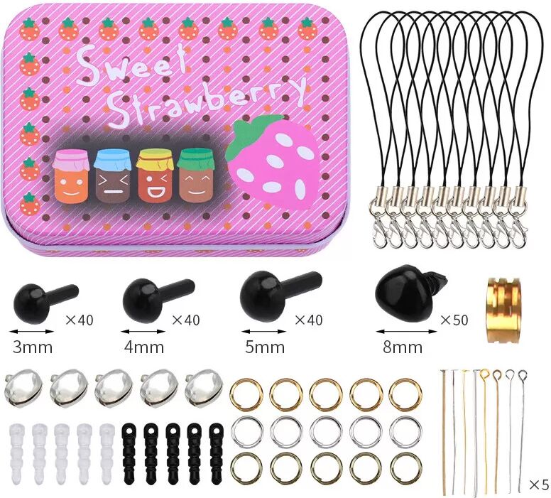 INF Kit d'accessoires pour yeux et nez de poupée pour la fabrication de poupées DIY