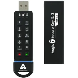 Apricorn SecureKey (60 GB, USB-A), USB Stick, Schwarz