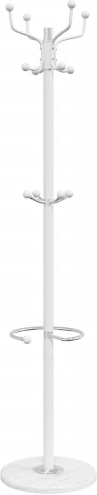 Marlow Home Co. Machesney Iron Freestanding Coat Rack White 180cm H X 37cm W