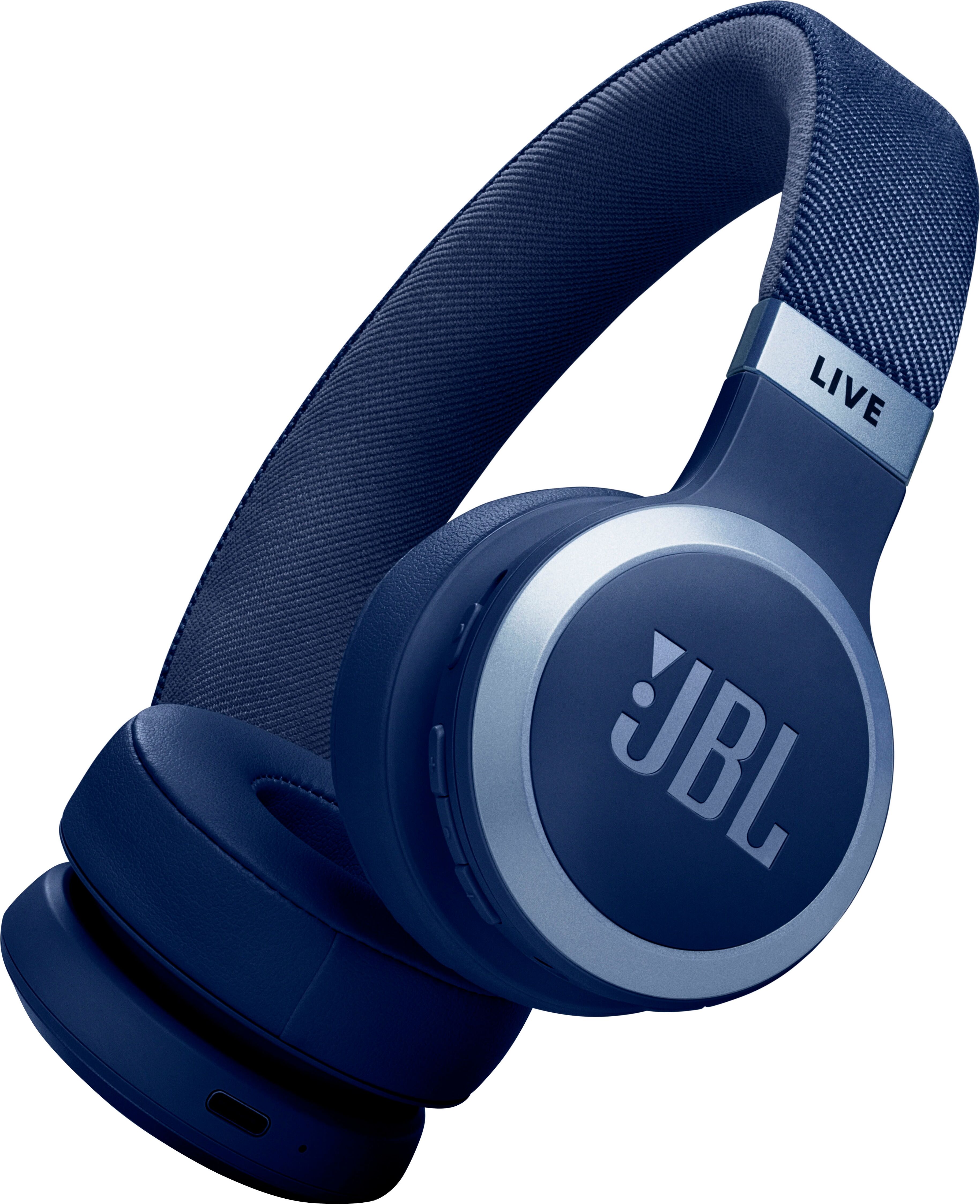 JBL On-Ear-Kopfhörer "LIVE 670NC", blau, B:7,3cm H:7,3cm T:3,7cm, Kopfhörer, Bluetooth On-Ear-Kopfhörer, On-Ear-Kopfhörer