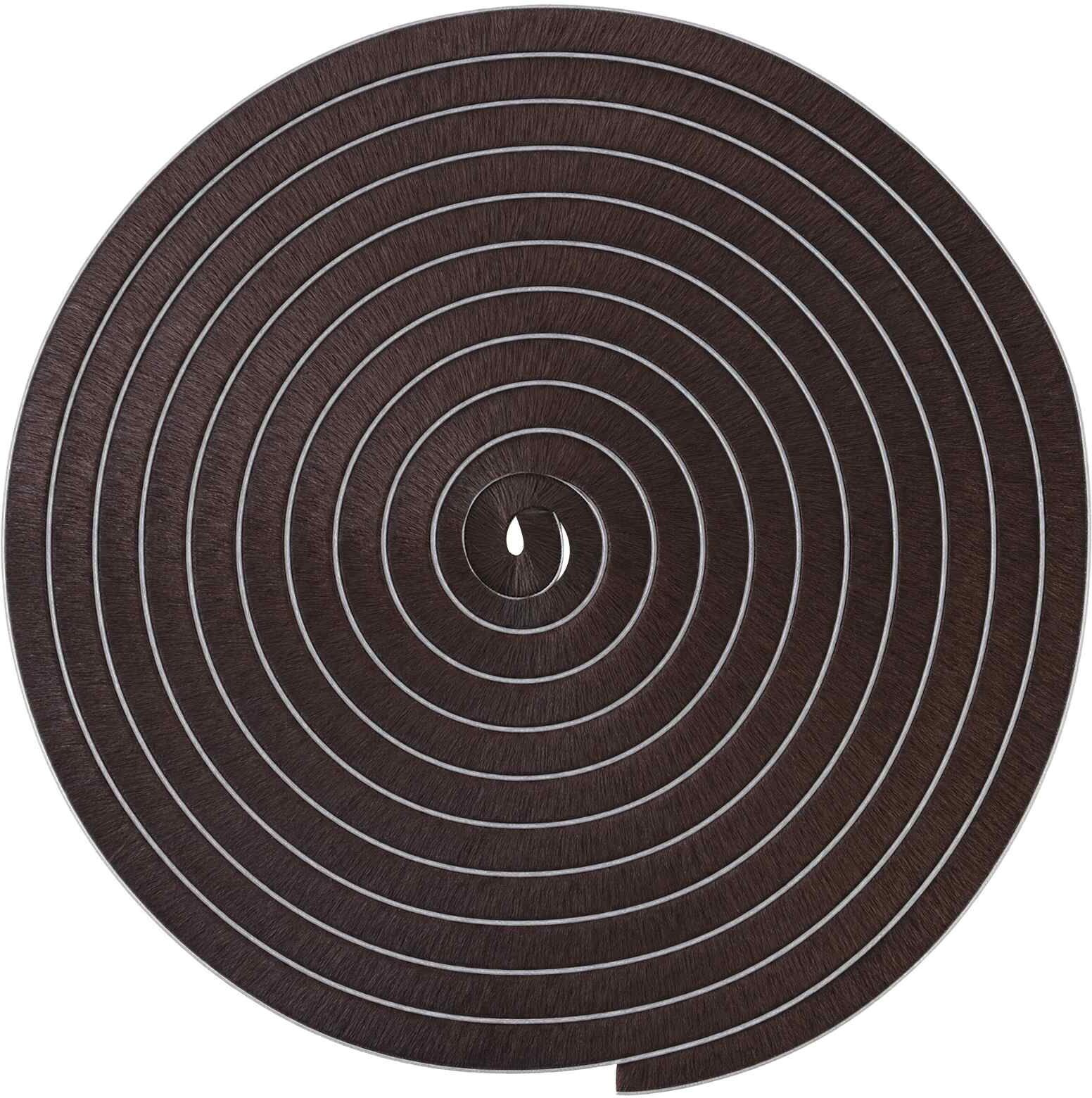 vidaXL Joint brosse autocollant pour porte 10 m PP Marron