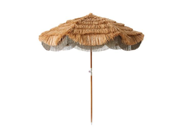 HK LIVING - Parasol Serengeti - Beige - Raphia synthétique