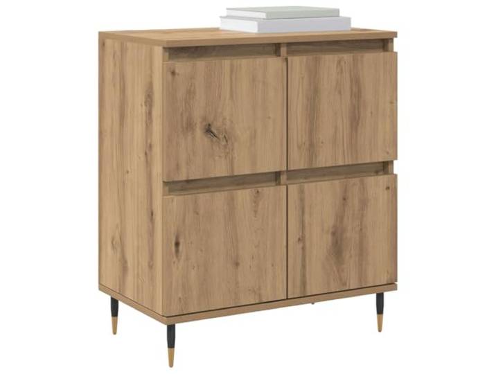 KTHLBRH Schrank 3 Stück Eiche Handwerk 60 x 35 x 70 cm Technisches Holz, 4 Türen, großer Raum, minimalistische Eleganz, einfache Reinigung