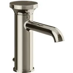 Gessi Origini Waschtisch-Einhebelmischer, mit Ablaufgarnitur, Ausladung 131mm, 66001720, Farbe: Nickel PVD