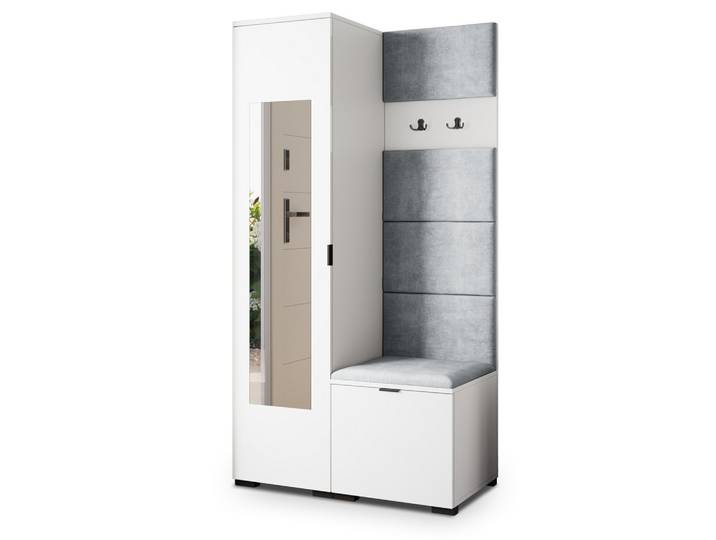 GARDEROBENSCHRANK VIRA 95/181/51 cm Modern Weiß