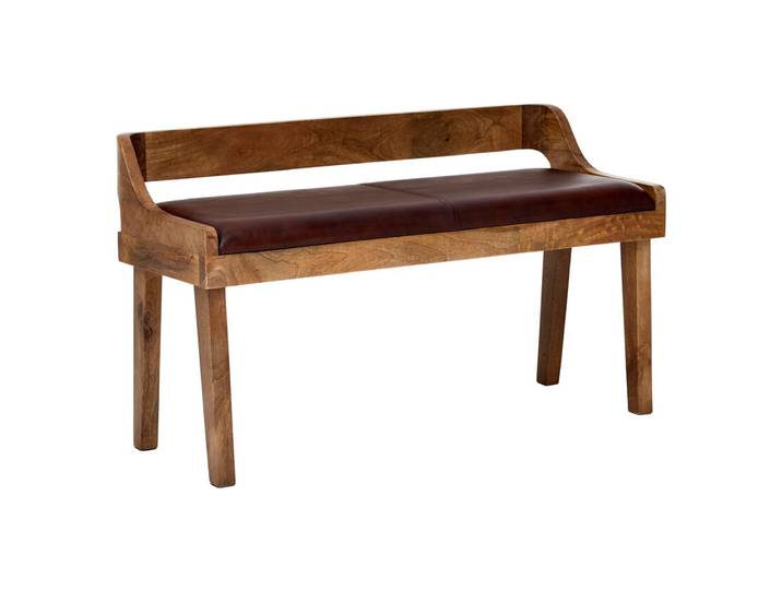 Sitzbank 108 x 43 x 63 cm Braun