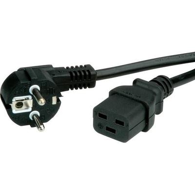 VALUE Netzkabel Schutzkontakt- IEC320-C19 16A, schwarz, 3 m