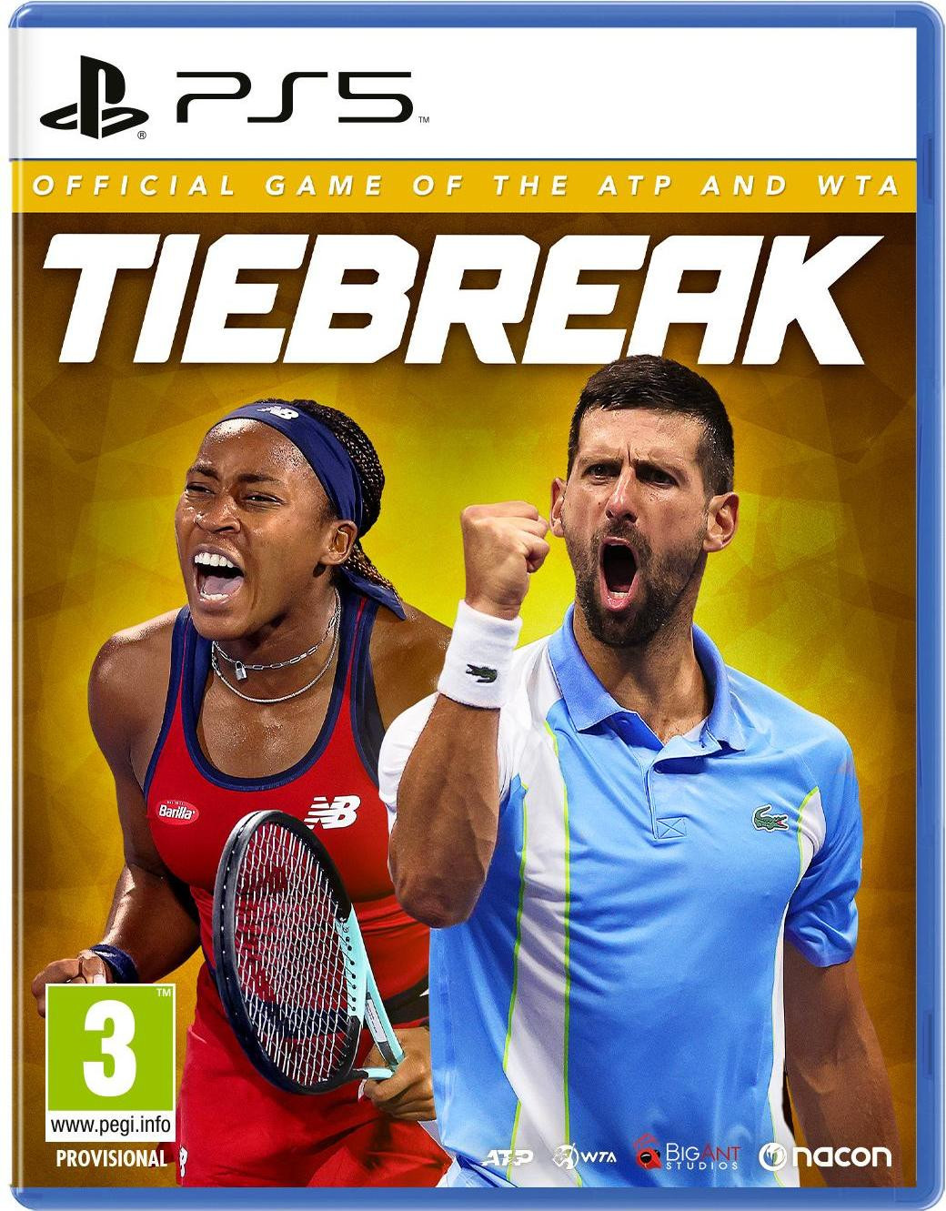 Nacon Tiebreak PlayStation 5 Game voor ATP en WTA tennisspelers