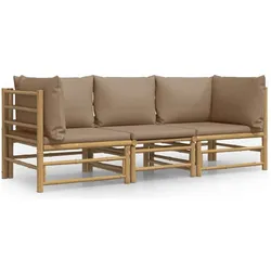 vidaXL, Gartenlounge, Jaranus (2x Eckteil + Mittelteil)