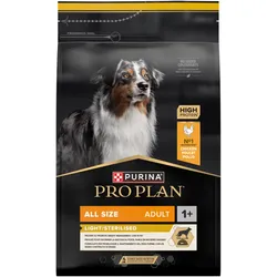 PRO PLAN Light Sterilised All Size Adult Hundefutter reich an Huhn 3 kg