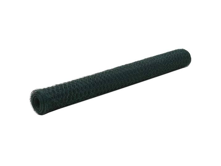 vidaXL Drahtzaun Stahl mit PVC-Beschichtung 25x1,2 m Grün