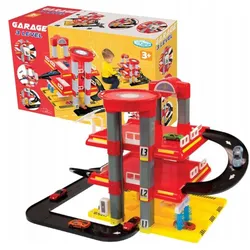 Mochtoys TYpatrov Garage mit Hubschrauberlandeplatz und Schlepptau