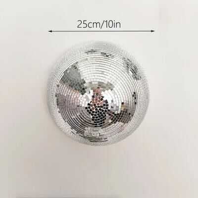 Uplift Treasures Metallic Disco Mirror Wall Art Decor 25cm