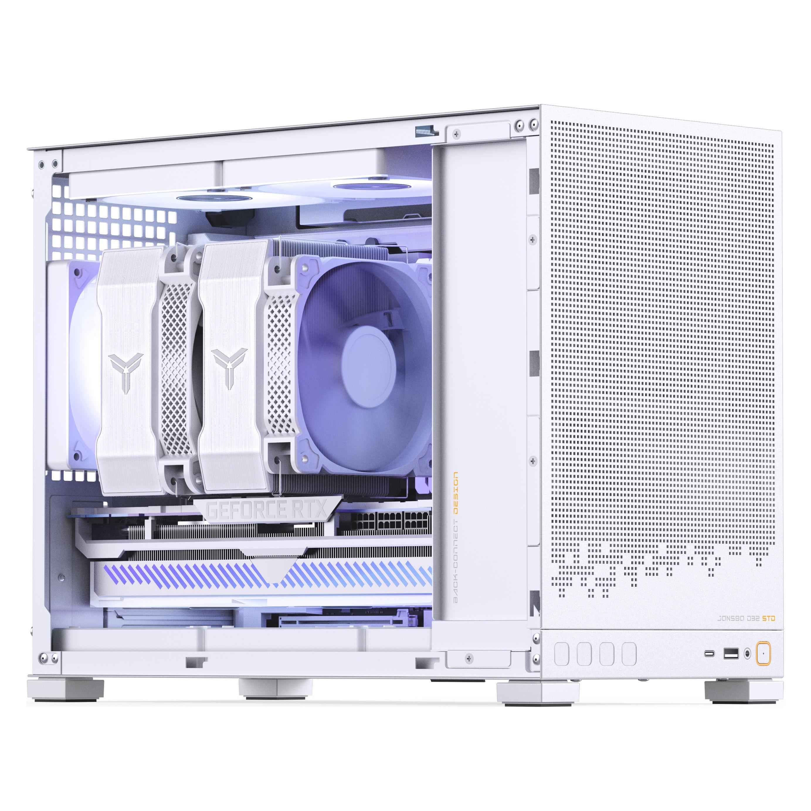 Jonsbo D32 STD Mesh PC-Gehäuse, Mini-Gehäuse, mATX - weiss (mATX, Mini-ITX) (D32 STD MESH WHITE)