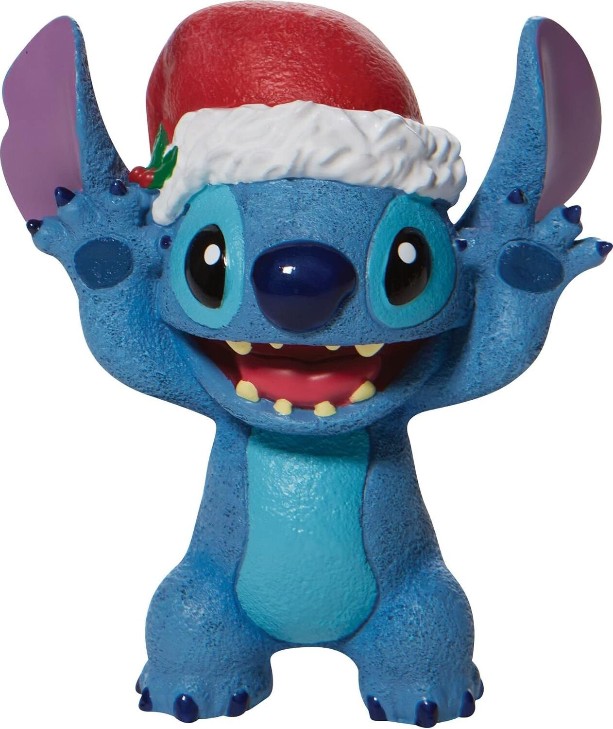 Department 56 Disney figuurtje Lilo en Stitch - Stitch met kerstmuts