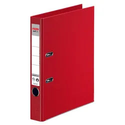 herlitz Ordner Rückenbreite 5 cm DIN A4 Kunststoff rot