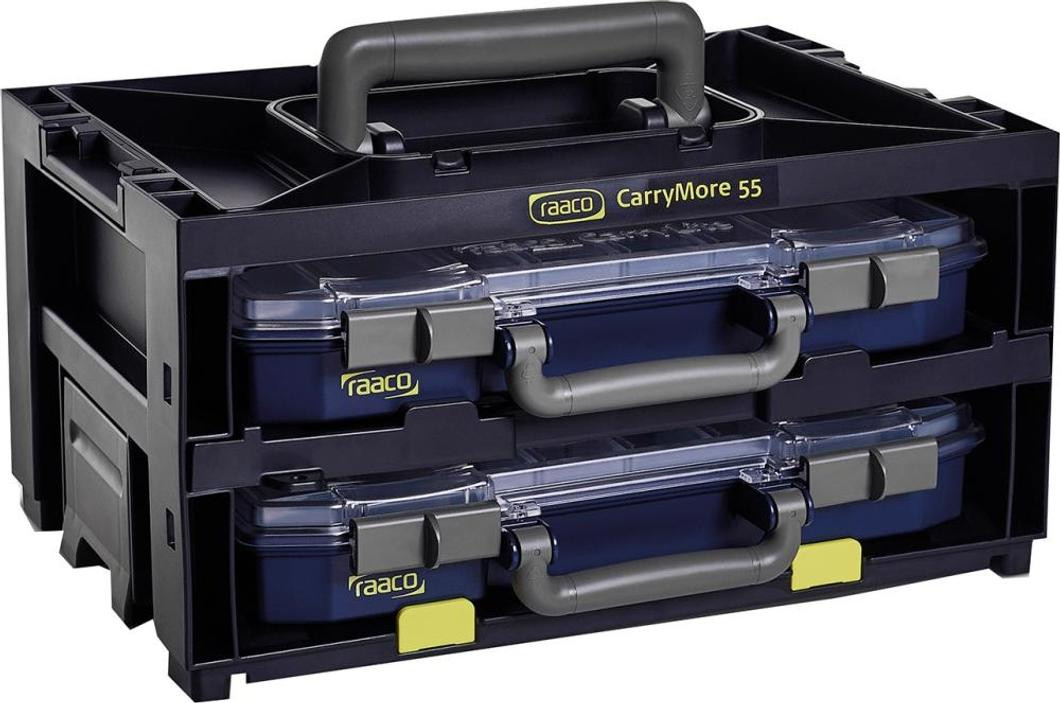 Raaco CarryMore bevestigingsbeugel CarryLite 55 4x8-16, zwart, B: 386 mm, D: 278 mm, H: 195 mm