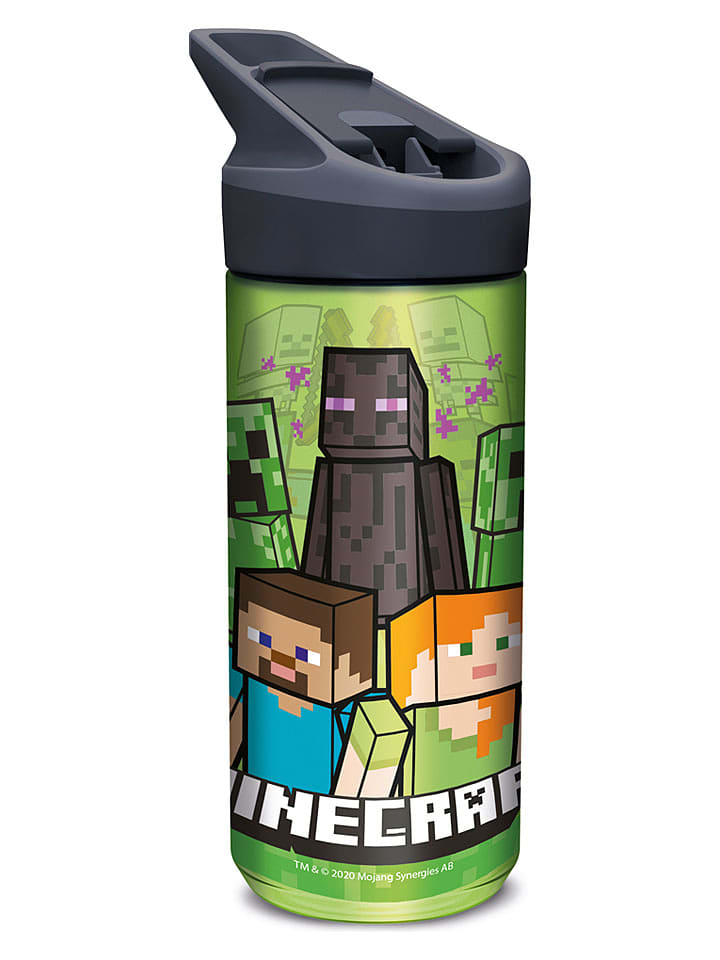 Stor Trinkflasche "Minecraft" in Grün - 620 ml - onesize