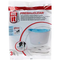 6x Dogit Fresh & Clear, Futternapf Zubehör