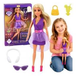 Lean Toys Anlily-Puppe im lila Kleid Accessoires (71225332)