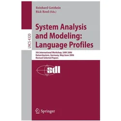 System Analysis and Modeling: Language, Fachbücher von Rick Reed, Reinhard Gotzhein