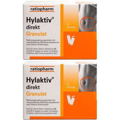 Hylaktiv Direkt Granulat x2 2x10 St Beutel