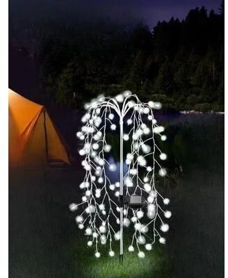 Inspired Finds Solar Fireworks LED Garden Lights Waterproof Outdoor Fairy String Decor white 160 Leds