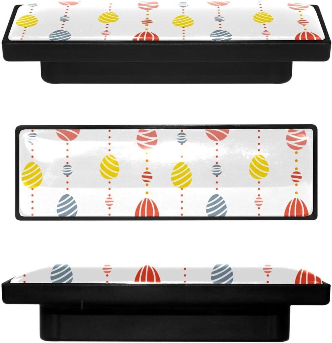 Set van 4 multicolor meubelknopjes en ladehandvatten voor meubeldecoratie