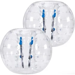 VEVOR aufblasbare Bumper-Bälle im 2er-Pack, 1,2 m Körper-Sumo-Zorb-Bälle für Teenager und Erwachsene, 0,8 mm dicke PVC-Menschenhamster-Blasenbälle für Team-Gaming-Spiele im Freien, Bumper-Bopper-Spiel
