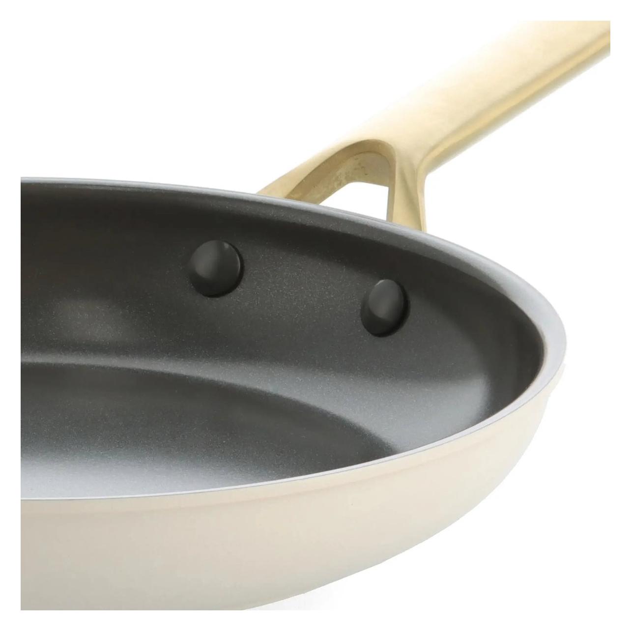 BK Sublime Cream White koekenpan met keramische antikleeflaag 24cm (CC009072001) (Bratpfanne, Aluminium) (58072011)