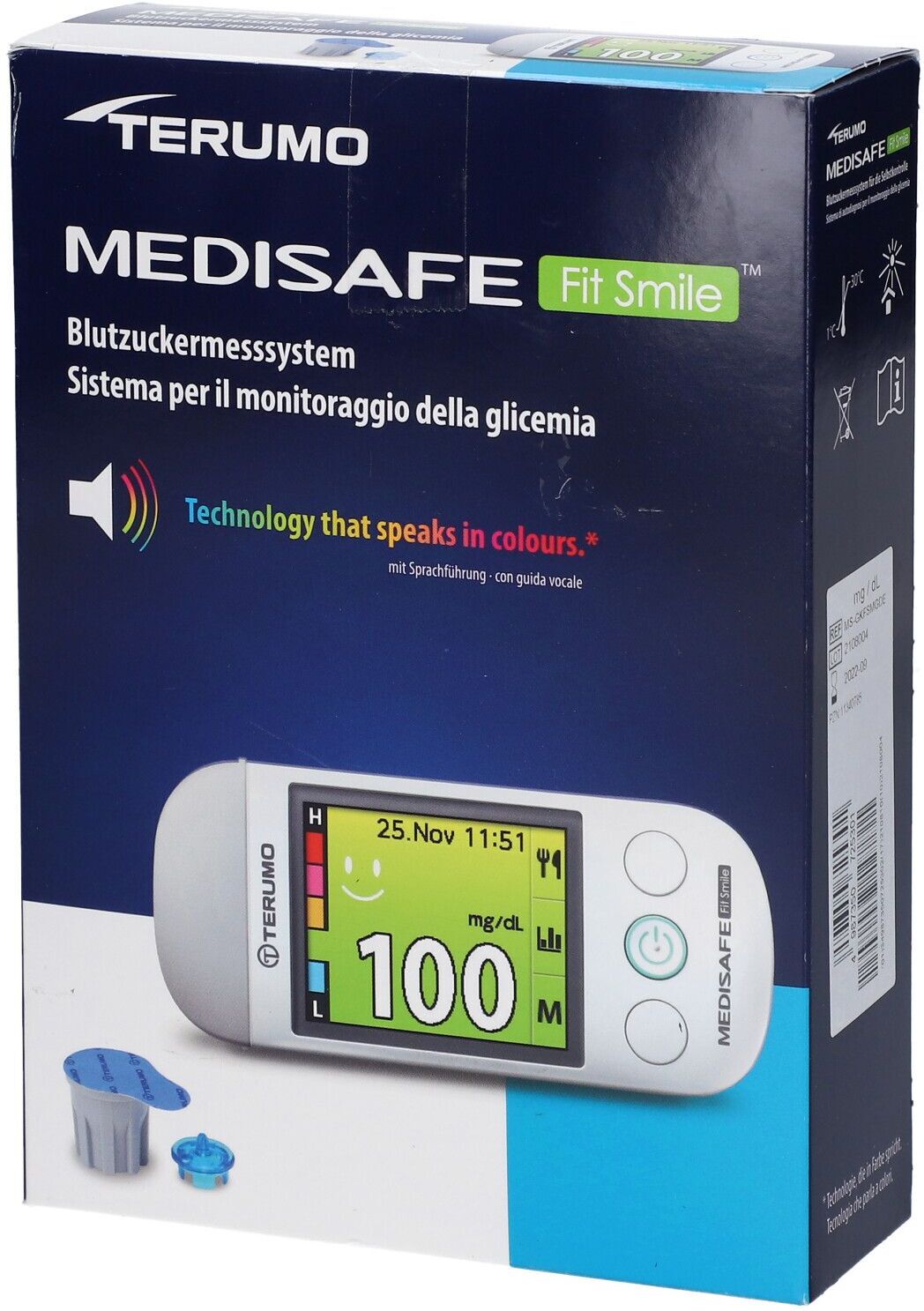 Terumo Medisafe Fit Smile Blutzuckermessger.mg/dl 1 St Gerät