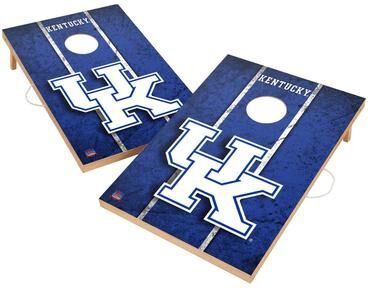 Skip's Garage Vintage Kentucky Wildcats Regulation 2x4 Cornhole Set