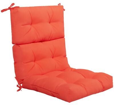 Costway 22 x 44 Inch Tufted Outdoor Patio Chair Seating Pad-Orange