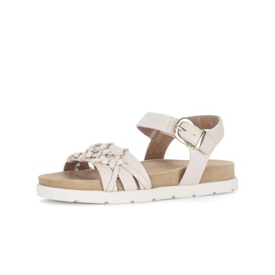 Riemchensandale GABOR "Riemchensandale", Damen, Gr. 41, creme, Schuhe Riemchensandale