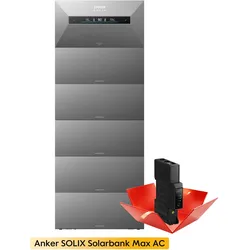 Anker SOLIX Solarbank Max AC Speicher, AC-Coupled, 7-42kWh, by Powerness - 42kWh / Pre-Sale Special: Gratis Smart Meter Gen 2 / Standardversand