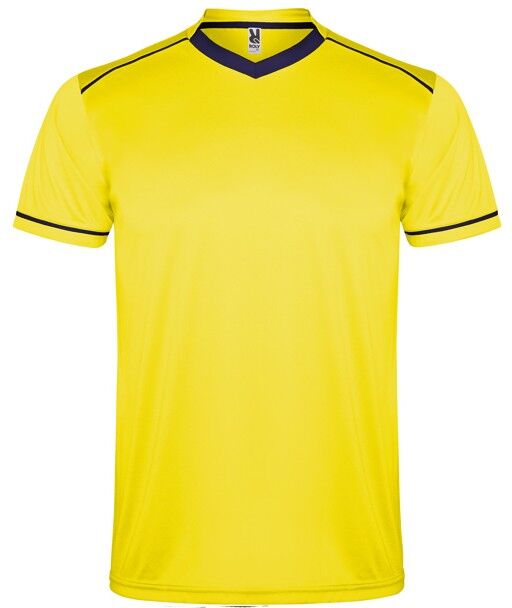 Ensemble de sport publicitaire en polyester respirant United S Jaune/Bleu marine