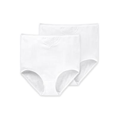 Slip SCHIESSER "Slip Cotton Essentials 2er Pack", Damen, Gr. L, weiß, Obermaterial: 100% Baumwolle CO., Unterhosen Slip