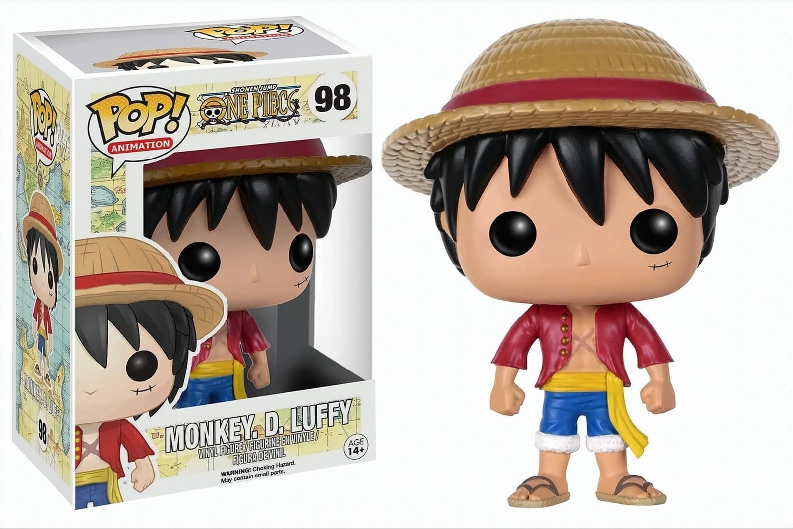 Funko One Piece POP! Monkey D. Luffy Vinyl Figure, 9 cm