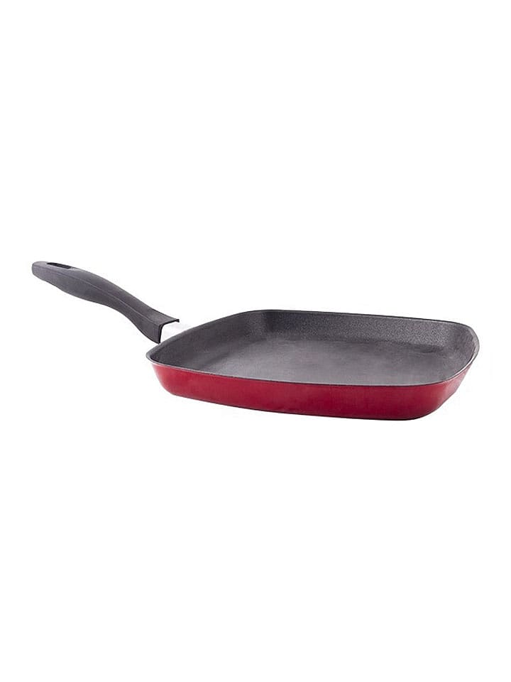 CEGECO Grillpfanne "Basic" in Rot - (L)27 x (B)27 cm - onesize