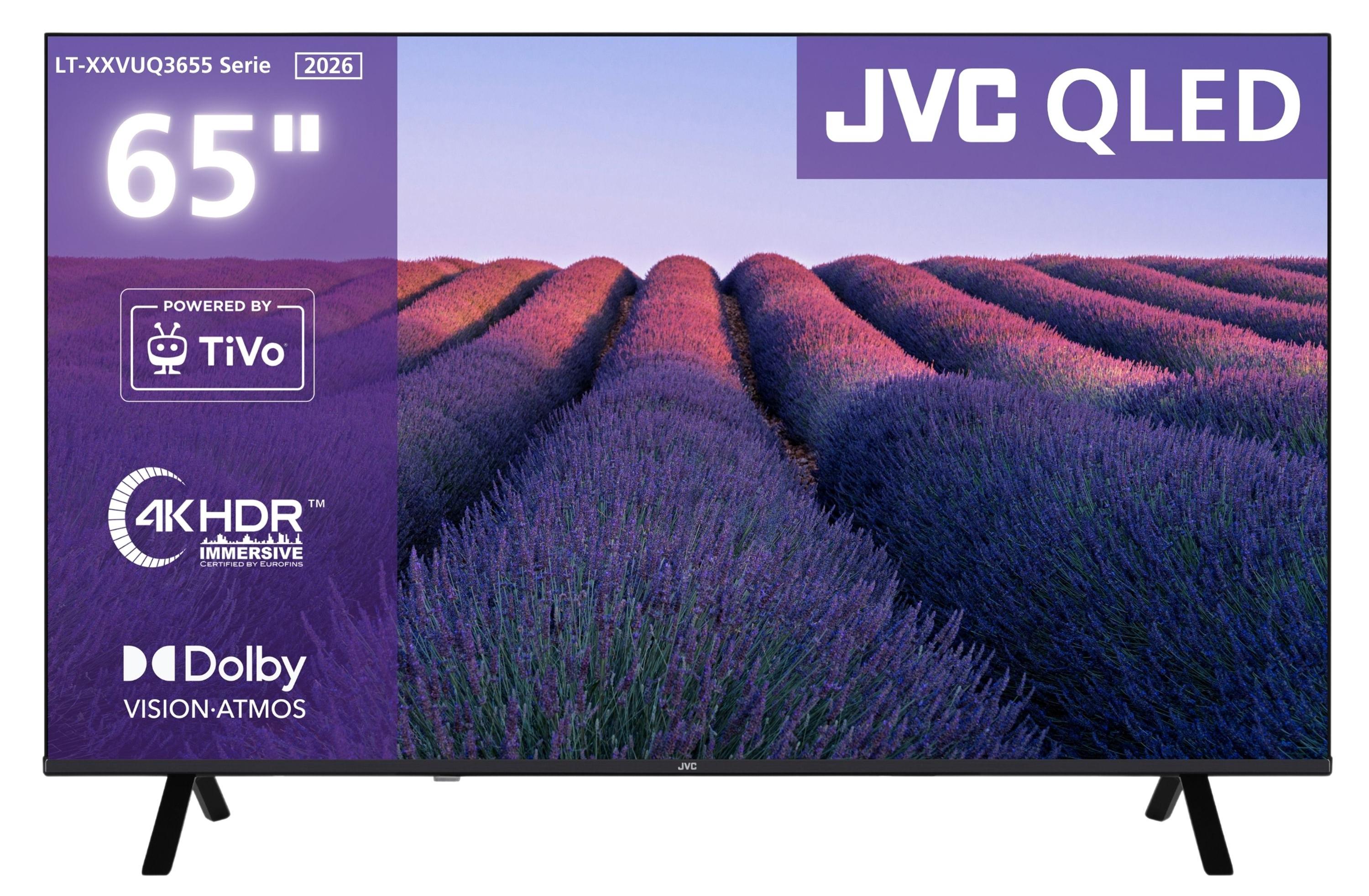 JVC LT-65VUQ3655 QLED Fernseher 65 Zoll Smart TV 4K UHD Dolby Vision HDR und Dolby Atmos (2026)
