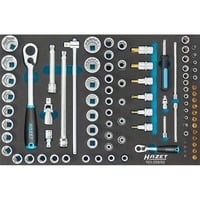 Steckschlüssel-Satz 163-258/92, 1/4" und 1/2", Werkzeug-Set 92-teilig
