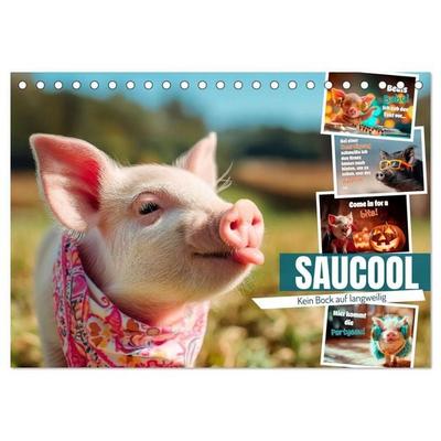Saucool - Kein Bock auf langweilig (Tischkalender 2027 DIN A5 quer), CALVENDO Monatskalender