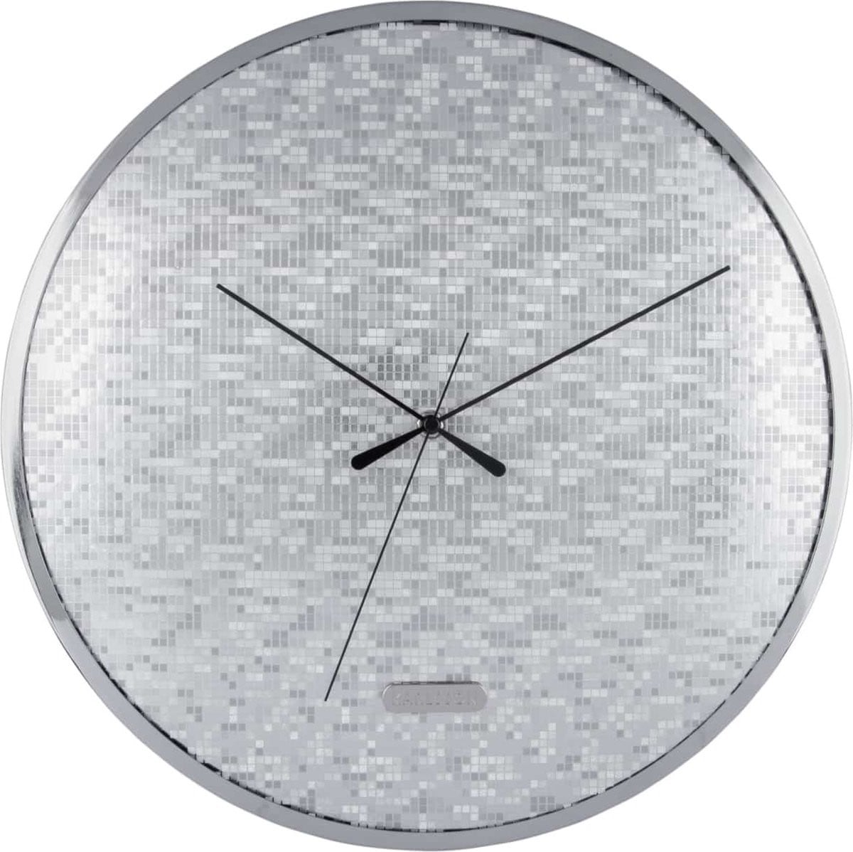Karlsson Wandklok Disco Zilver Diameter: 40 cm