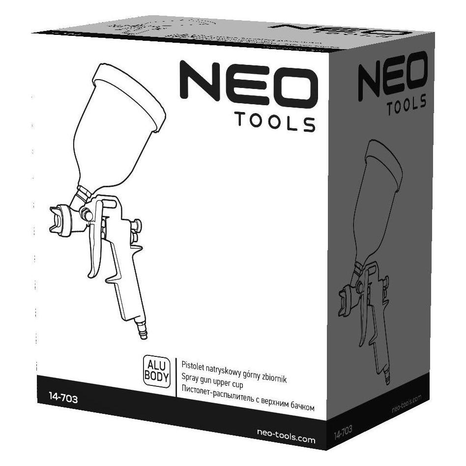 Neo Oberer Tank der Spritzpistole 0,5 l, 1,4 mm (14-703)