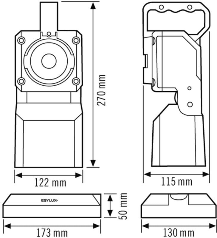 ESYLUX Handscheinwerfer SLP-2 (EN10050015)