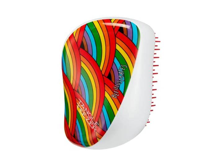Tangle Teezer De compacte styler-haarborstel voor het ontwarren van nat en droog haar, perfect voor reizen en onderweg (trots)