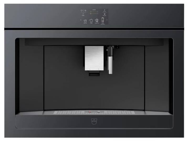 V-ZUG Einbau-Kaffeevollautomat, 2 Tassen Funktion, EcoStandby-Modus, Tassenwärmer-Regal